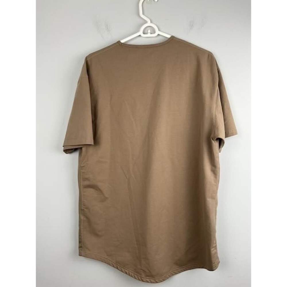 BYLT Premium‎ Basics Lux Crew Neck T-Shirt XL Tan Brown Cotton Blend Casual Tee - Picture 4 of 10